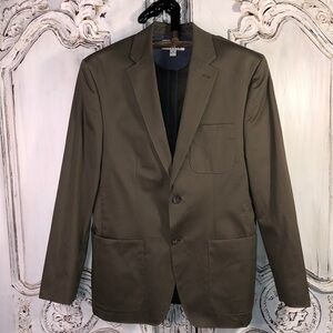 Men’s Joseph Abboud Cotton Blend Gray Green Casual Blazer Size Medium